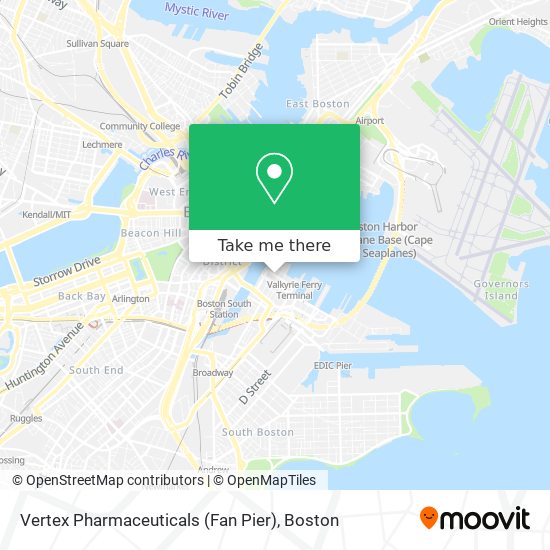 Vertex Pharmaceuticals (Fan Pier) map