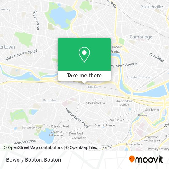 Mapa de Bowery Boston