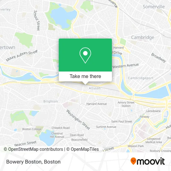 Bowery Boston map