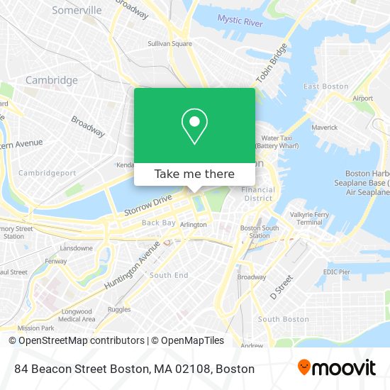 84 Beacon Street Boston, MA 02108 map
