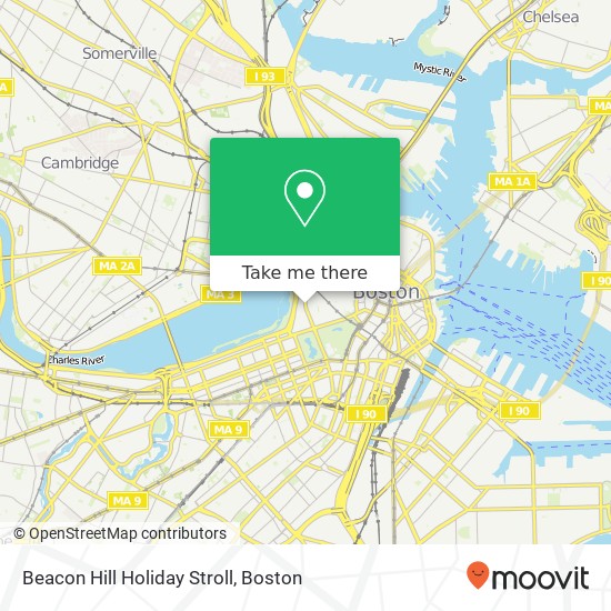 Mapa de Beacon Hill Holiday Stroll