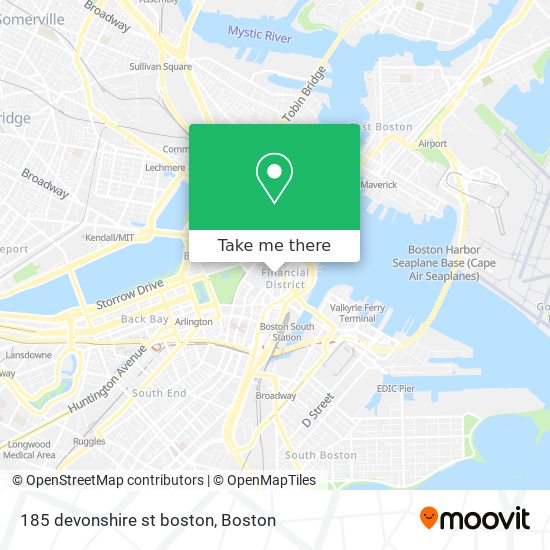 185 devonshire st boston map