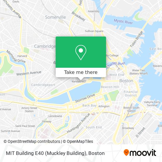 Mapa de MIT Building E40 (Muckley Building)