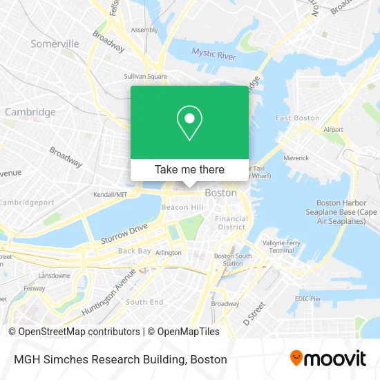 MGH Simches Research Building map