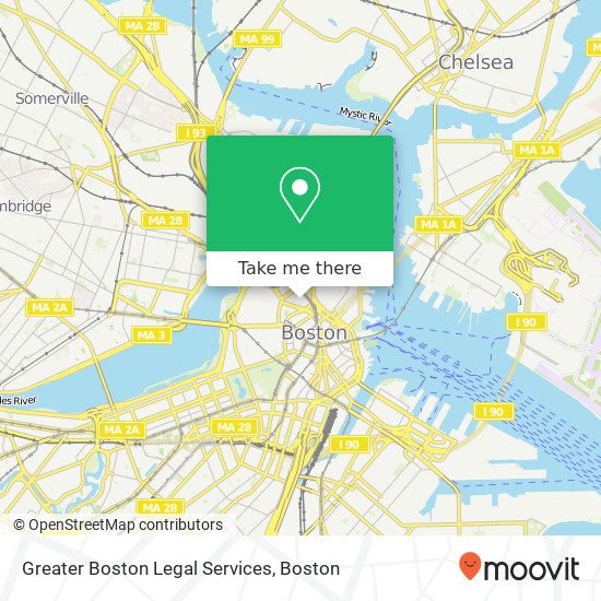 Mapa de Greater Boston Legal Services