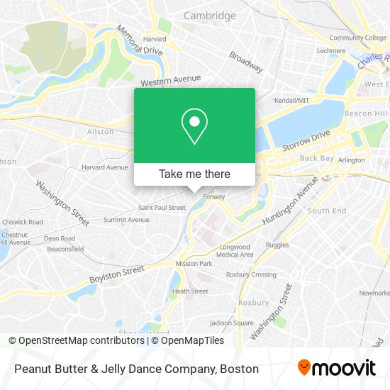 Mapa de Peanut Butter & Jelly Dance Company