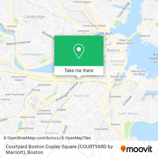 Courtyard Boston Copley Square (COURTYARD by Marriott) map