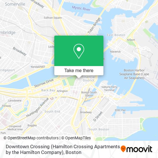 Mapa de Downtown Crossing (Hamilton Crossing Apartments by the Hamilton Company)