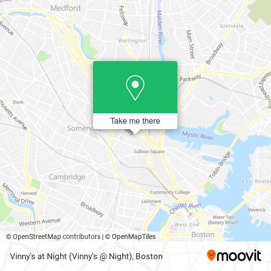 Vinny's at Night map