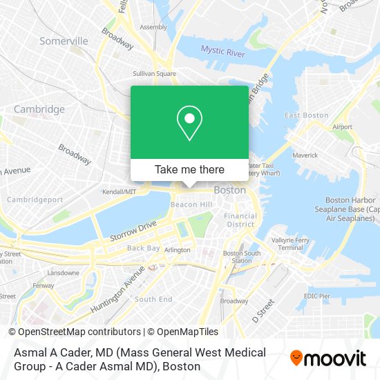 Mapa de Asmal A Cader, MD (Mass General West Medical Group - A Cader Asmal MD)