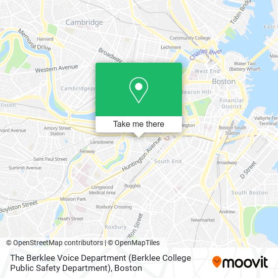 Mapa de The Berklee Voice Department (Berklee College Public Safety Department)