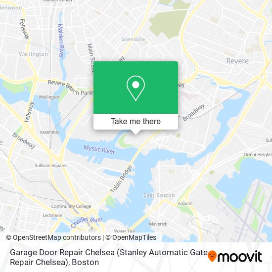 Mapa de Garage Door Repair Chelsea (Stanley Automatic Gate Repair Chelsea)