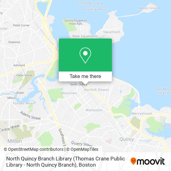 Mapa de North Quincy Branch Library (Thomas Crane Public Library - North Quincy Branch)