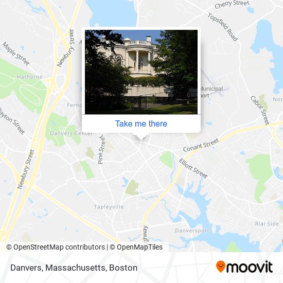 Mapa de Danvers, Massachusetts
