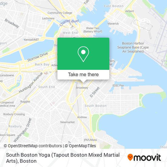 Mapa de South Boston Yoga (Tapout Boston Mixed Martial Arts)