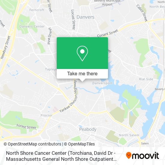 North Shore Cancer Center map