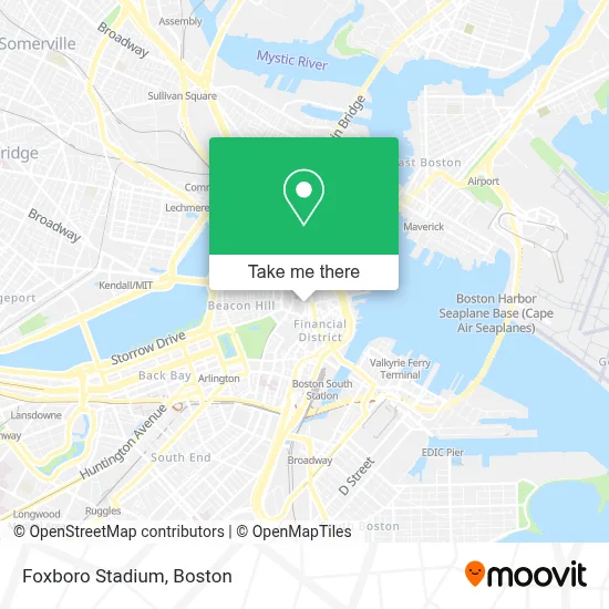 Foxboro Stadium map