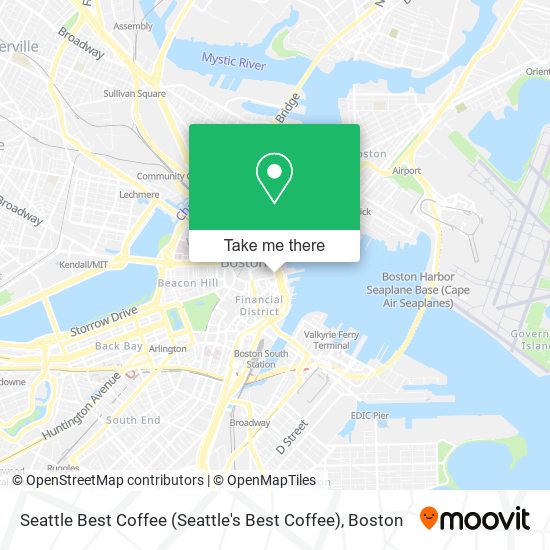 Mapa de Seattle Best Coffee