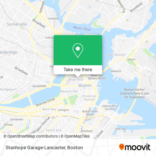 Stanhope Garage-Lancaster map