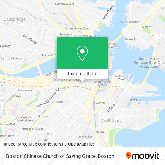 Boston Chinese Church of Saving Grace map