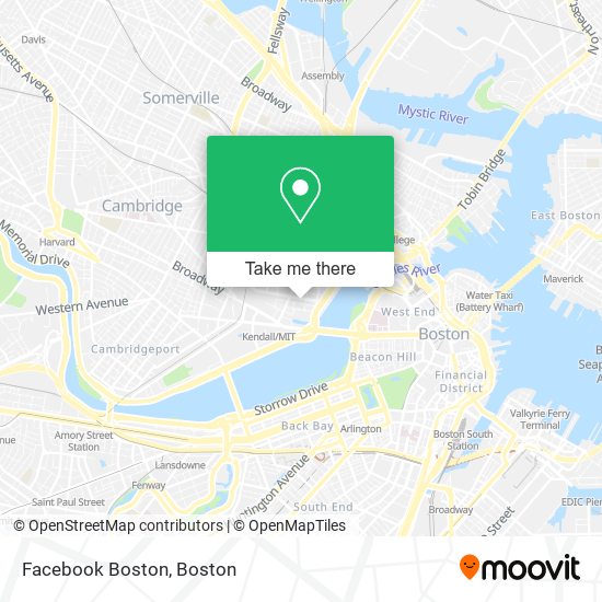 Facebook Boston map