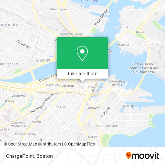 Mapa de ChargePoint