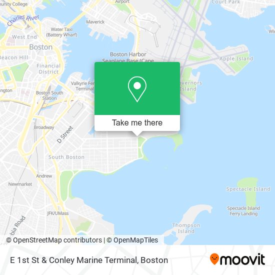 Mapa de E 1st St & Conley Marine Terminal