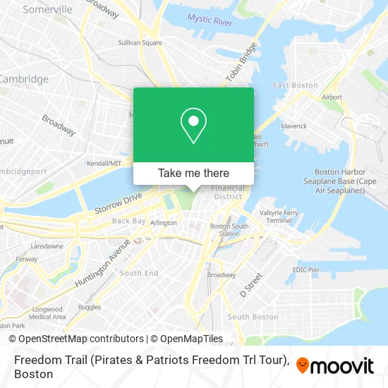 Freedom Trail (Pirates & Patriots Freedom Trl Tour) map