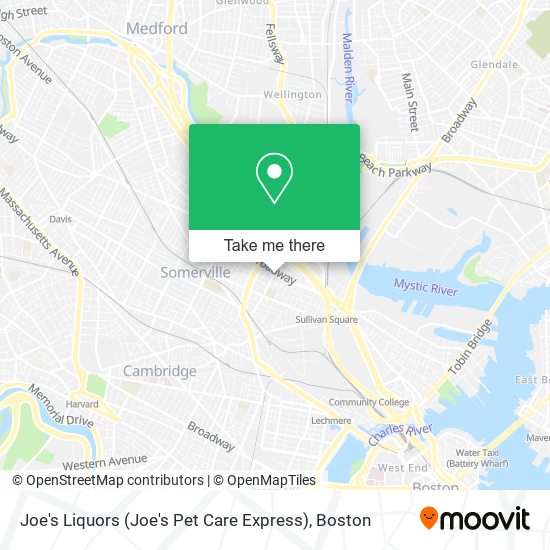 Joe's Liquors (Joe's Pet Care Express) map