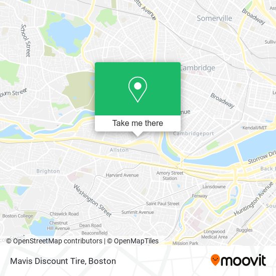 Mapa de Mavis Discount Tire