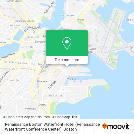 renaissance boston waterfront hotel map