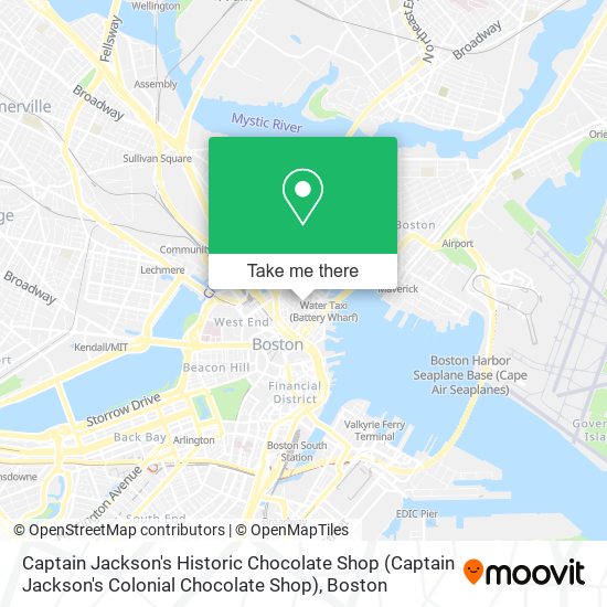 Mapa de Captain Jackson's Historic Chocolate Shop