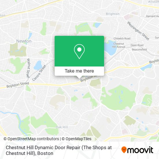 Mapa de Chestnut Hill Dynamic Door Repair (The Shops at Chestnut Hill)