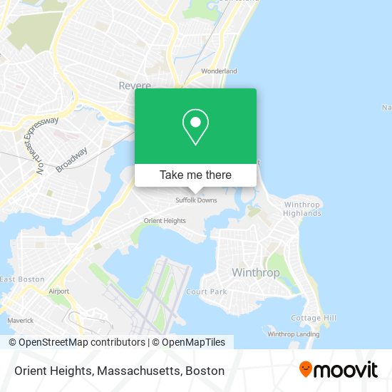 Orient Heights, Massachusetts map
