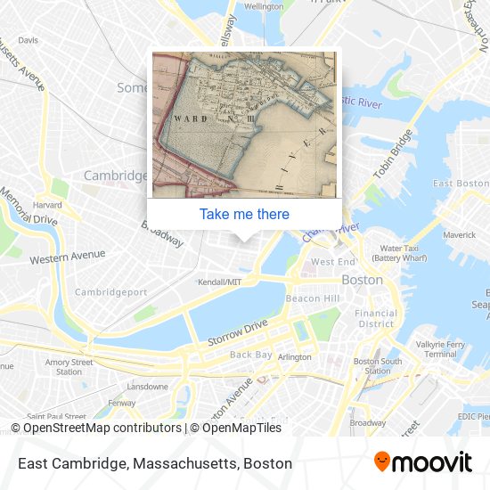 East Cambridge, Massachusetts map