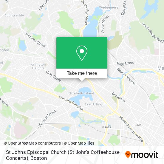 Mapa de St John's Episcopal Church (St John's Coffeehouse Concerts)