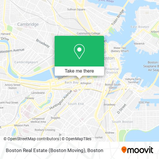 Mapa de Boston Real Estate (Boston Moving)