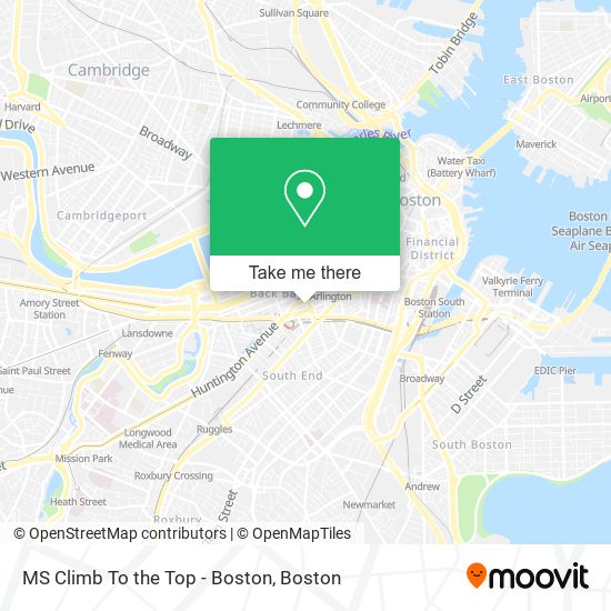 MS Climb To the Top - Boston map