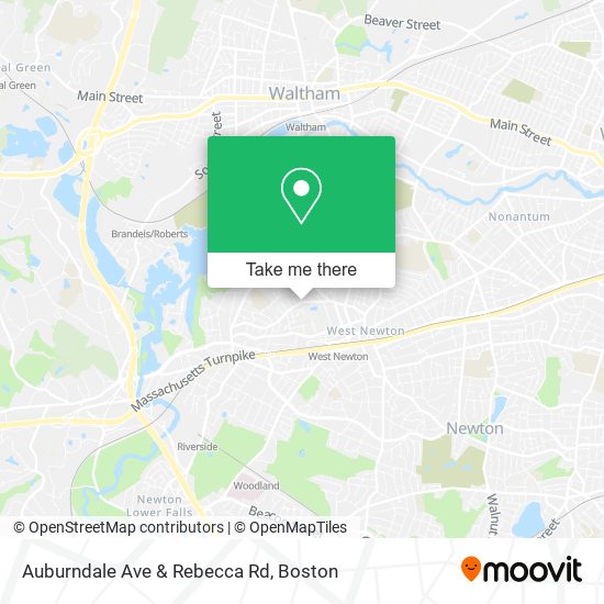 Mapa de Auburndale Ave & Rebecca Rd