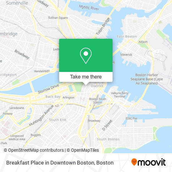 Breakfast Place in Downtown Boston map