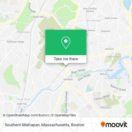 Mapa de Southern Mattapan, Massachusetts