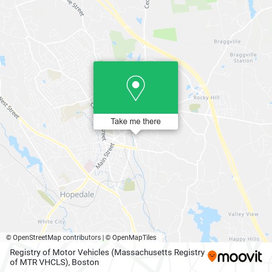 Mapa de Registry of Motor Vehicles (Massachusetts Registry of MTR VHCLS)