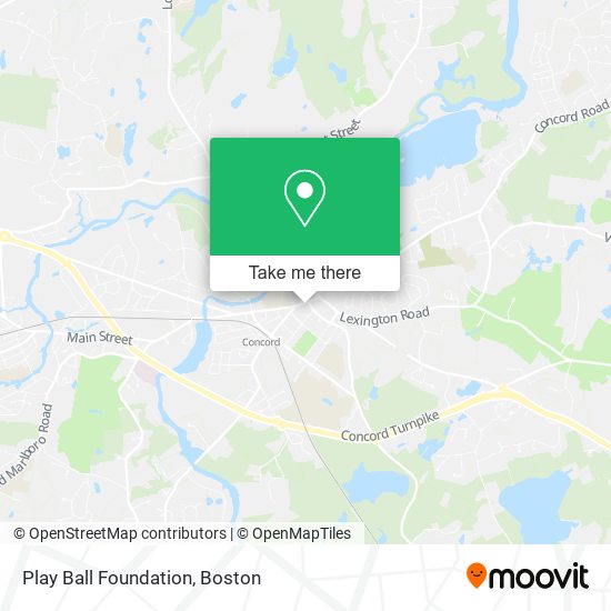 Play Ball Foundation map