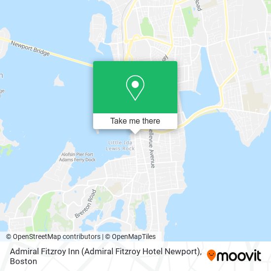 Admiral Fitzroy Inn (Admiral Fitzroy Hotel Newport) map