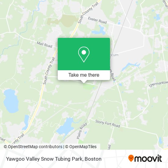 Mapa de Yawgoo Valley Snow Tubing Park