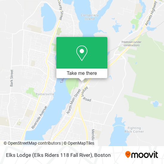 Mapa de Elks Lodge (Elks Riders 118 Fall River)