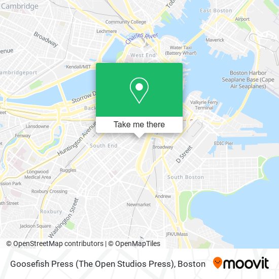 Mapa de Goosefish Press (The Open Studios Press)