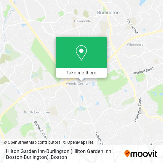 Mapa de Hilton Garden Inn-Burlington