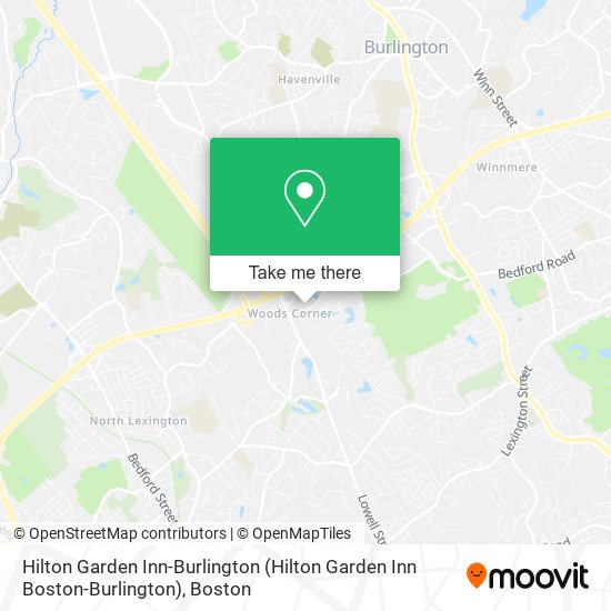 Hilton Garden Inn-Burlington map