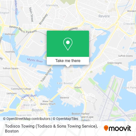 Mapa de Todisco Towing (Todisco & Sons Towing Service)